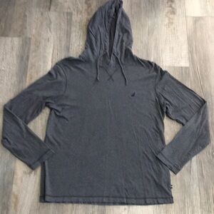 Men's Gray Nautica Hoodie Shirt